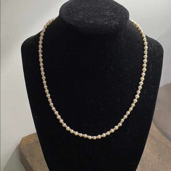 14K Gold and Pearl Necklace
